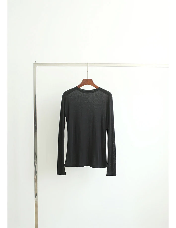 Damen Langarmshirt mit weichem Griff Nord Taschen