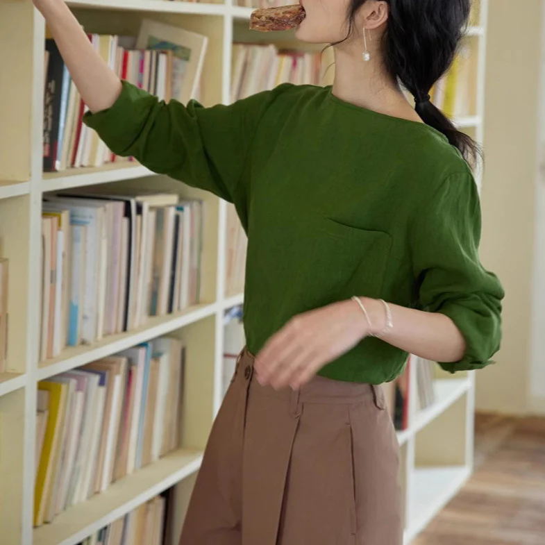 Damen Kreative und stilvolle Bluse Nord Taschen