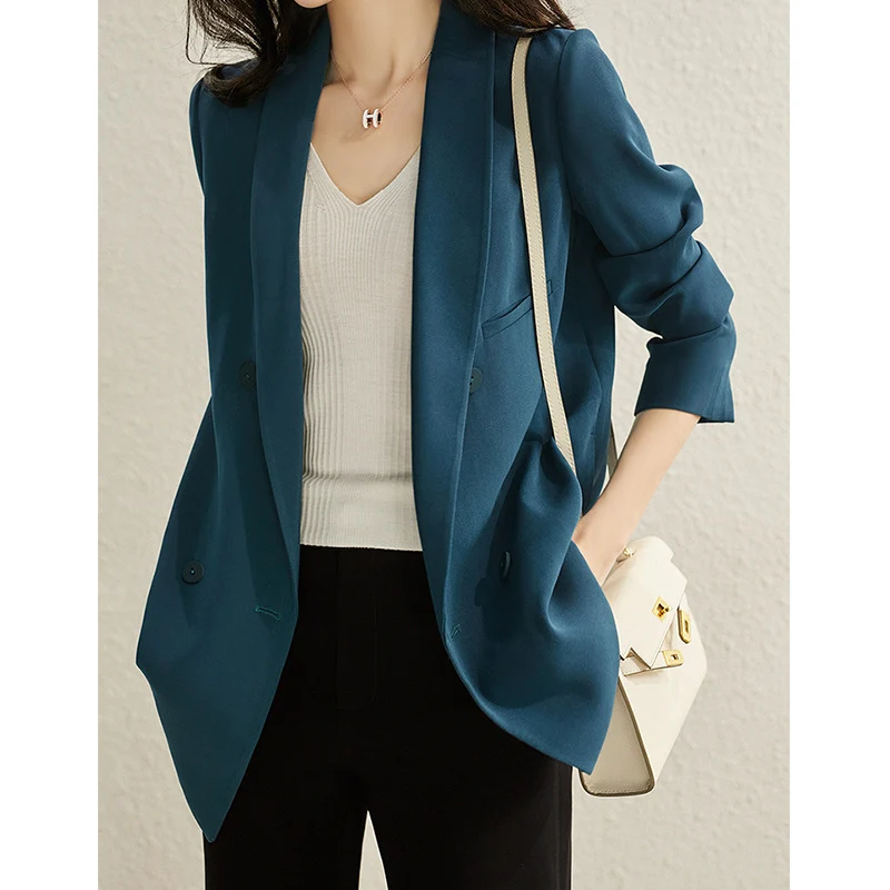 Damen Klassischer Doppeltbreasted Blazer Nord Taschen