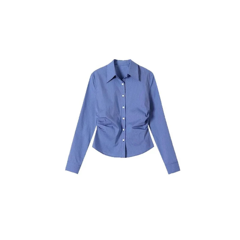 Damen Klassische Hemdbluse mit feinem Streifenmuster Nord Taschen