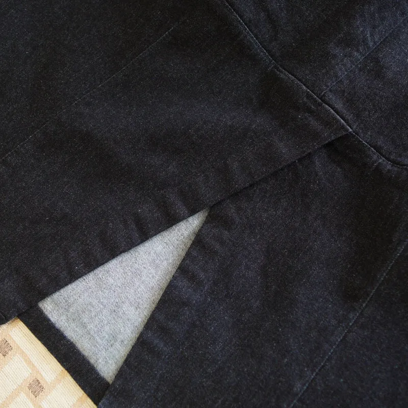 Damen Jeans-Midirock mit elastischem Bund Nord Taschen