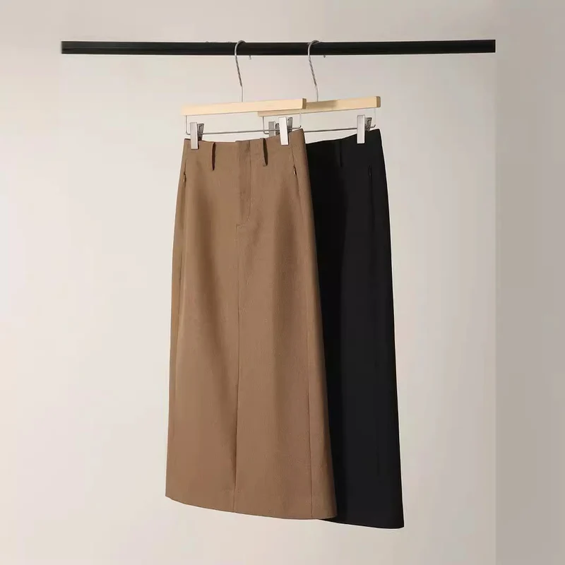 Damen Hochtaillierter, eleganter A-Linien Rock Nord Taschen