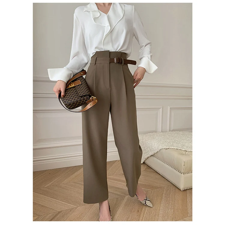 Damen Hochtaillierte Dress Pant Nord Taschen