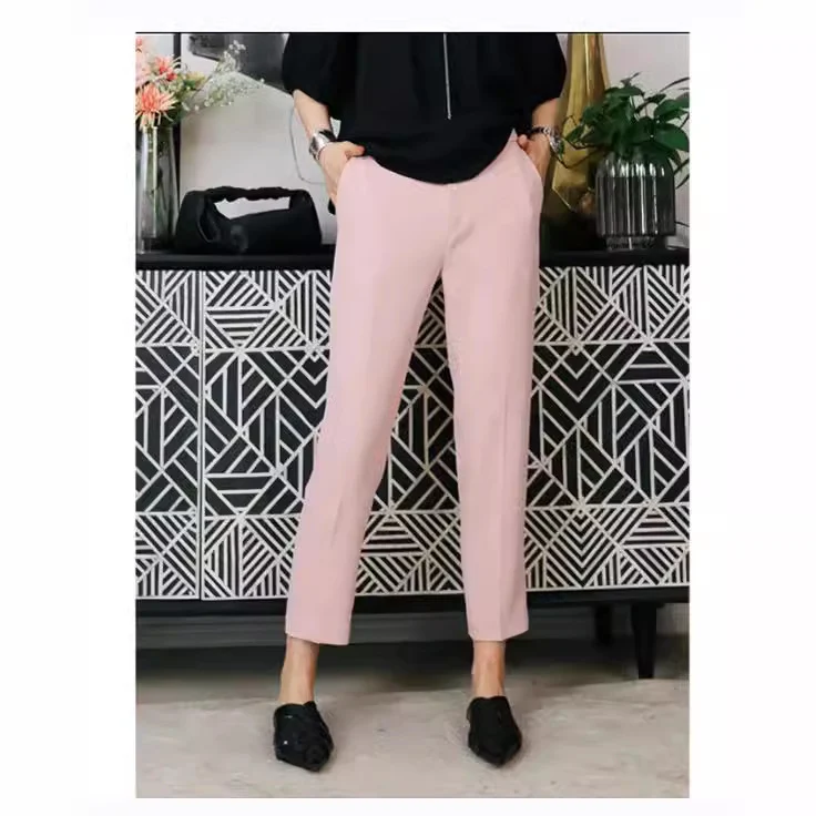 Damen Hochtaillierte Business-Hose Nord Taschen