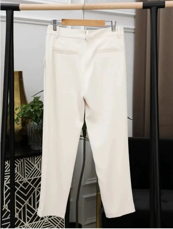 Damen Hochtaillierte Business-Hose Nord Taschen