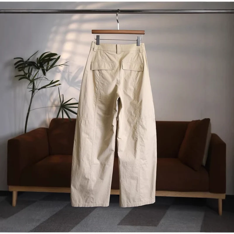 Damen Hoch taillierte Stoffhose Nord Taschen