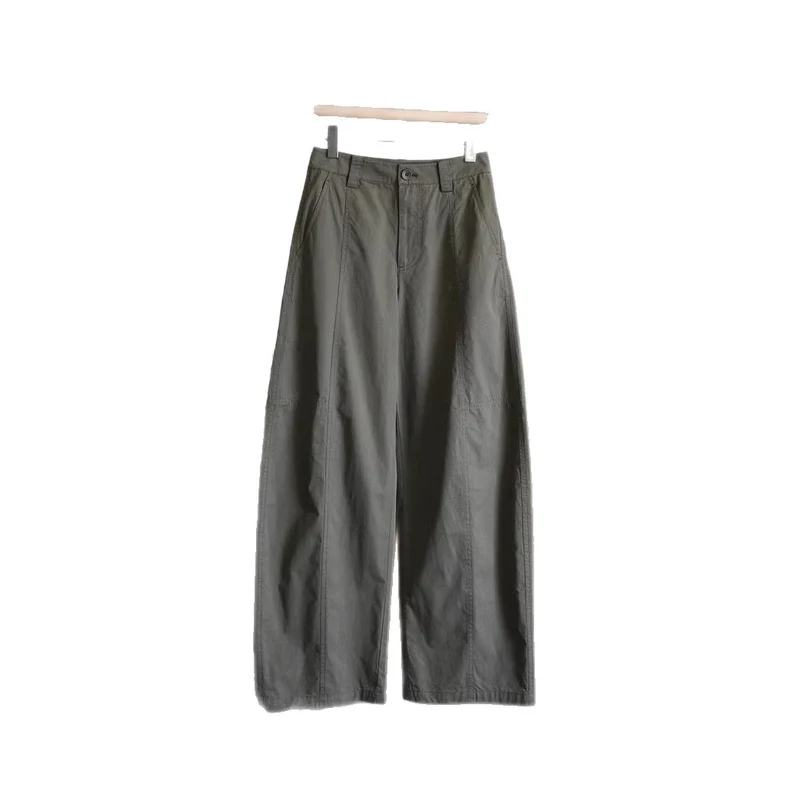 Damen Hoch taillierte Stoffhose Nord Taschen