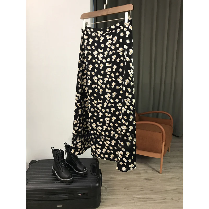 Damen Floral Maxi-Rock Nord Taschen