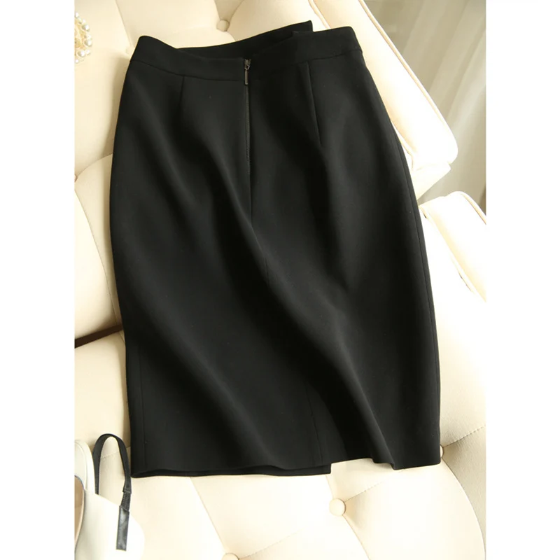 Damen Figurbetonter Bleistiftrock mit Knopfdetails Nord Taschen