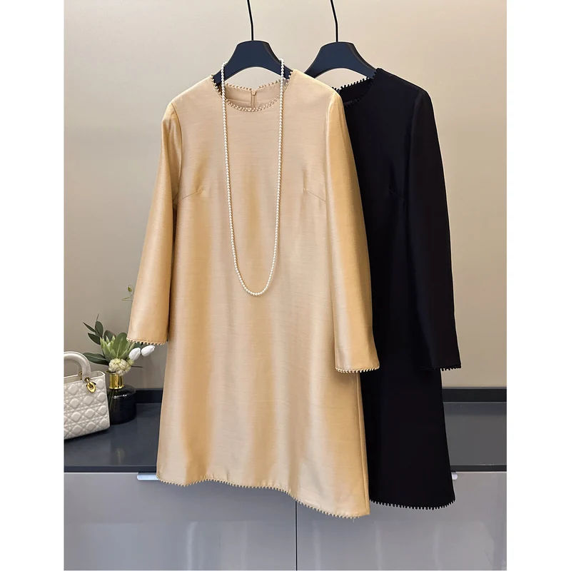 Damen Elegantes Drape Kleid Nord Taschen
