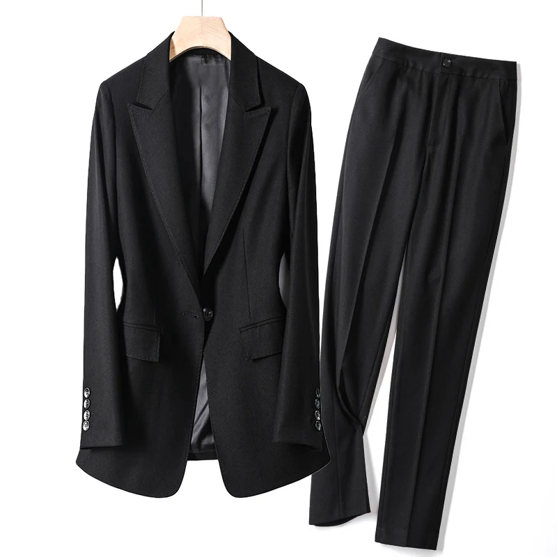 Damen elegantes Blazer- und Hosen-Set Nord Taschen