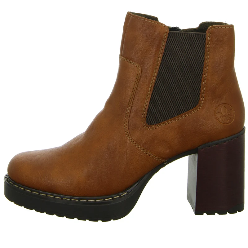Rieker Schlupf-/Reißverschlußstiefelette Warmfutter ab 35mm Absatz
