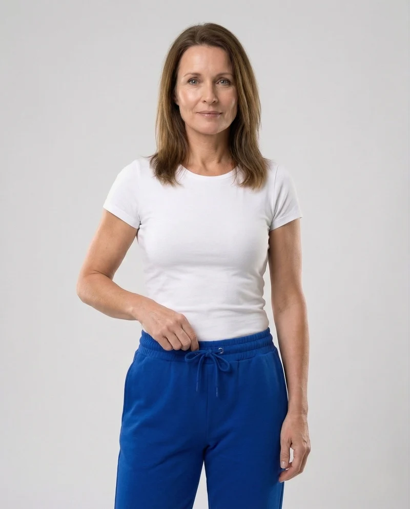 Unisex Jogginghose Baumwollfleece Freizeit Hose mit Elastischem Bund