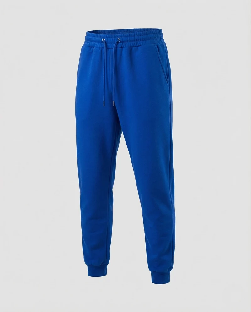 Unisex Jogginghose Baumwollfleece Freizeit Hose mit Elastischem Bund