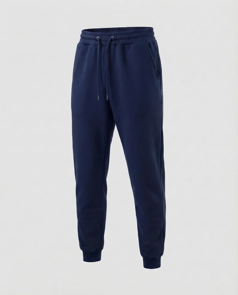 Unisex Jogginghose Baumwollfleece Freizeit Hose mit Elastischem Bund