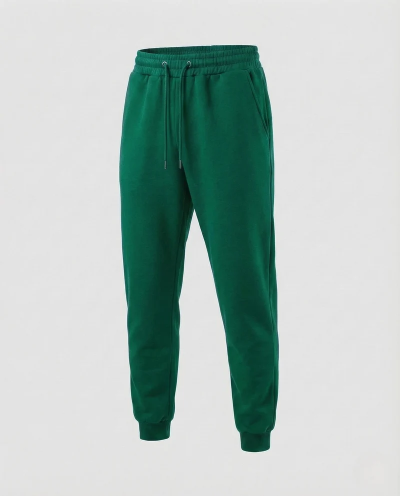 Unisex Jogginghose Baumwollfleece Freizeit Hose mit Elastischem Bund