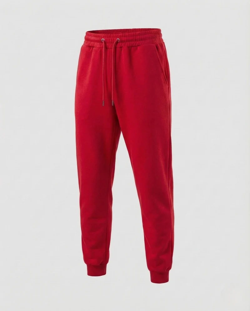 Unisex Jogginghose Baumwollfleece Freizeit Hose mit Elastischem Bund
