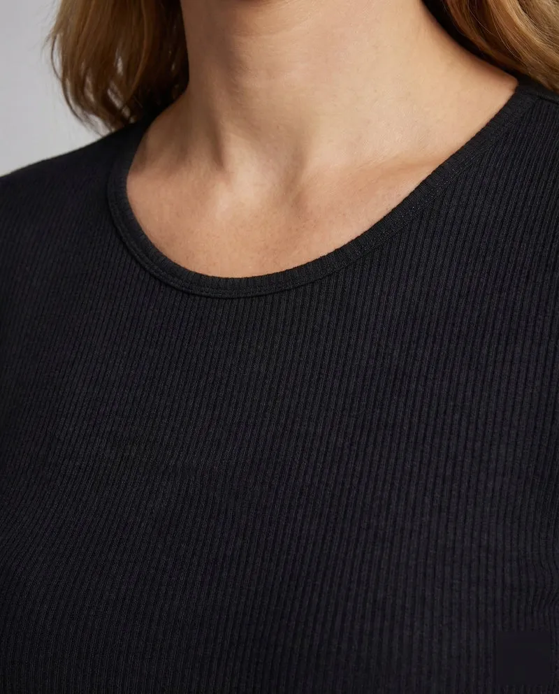 Damen Skaterkleid Trompetenärmel Welliger Saum