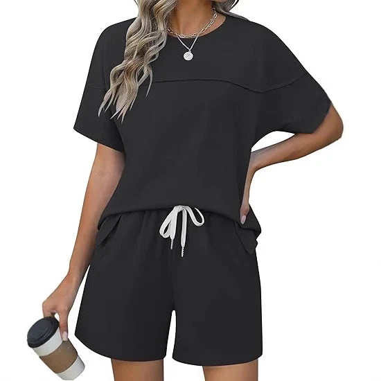 Damen lässiges Sport-Outfit mit elastischem Bund und praktischen Taschen Nord Taschen