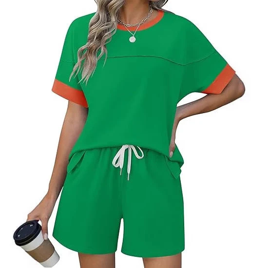 Damen lässiges Sport-Outfit mit elastischem Bund und praktischen Taschen Nord Taschen