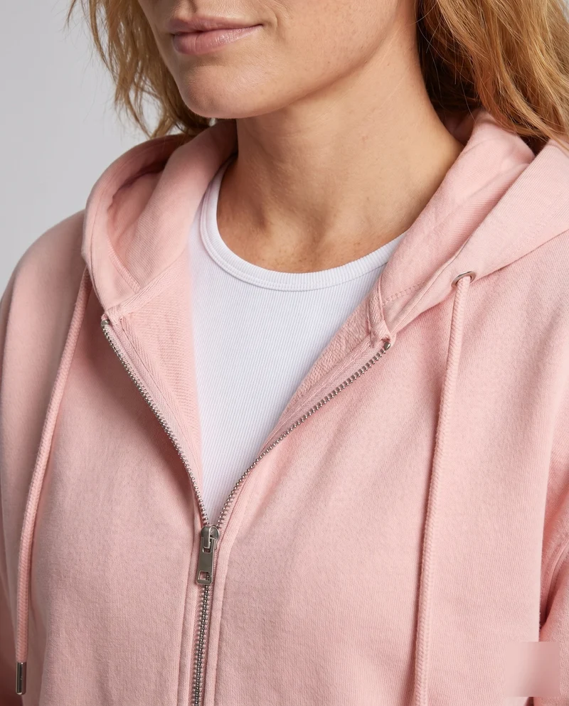 Damen Oversized Kapuzenjacke mit seitlichen Eingrifftaschen