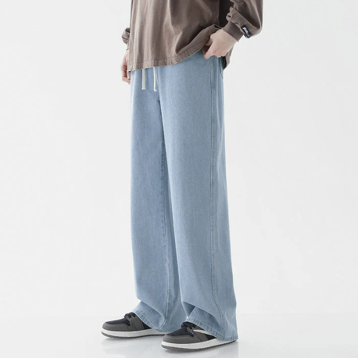 Herren weite Denim-Hose im modernen Vintage-Stil