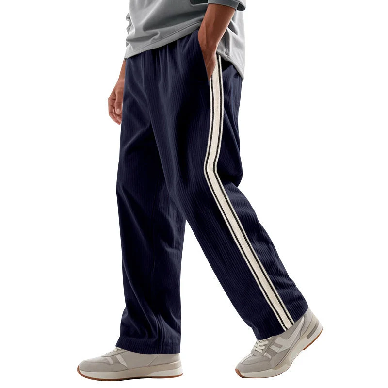 Herren Sportliche Plank-Hose mit Streifen-Design
