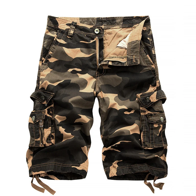 Herren Cargoshorts mit vielseitigen Taschen und Kordelzug Nord Taschen