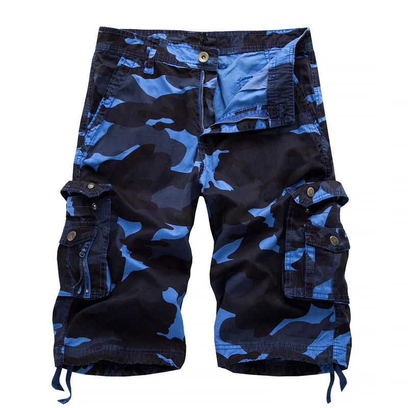 Herren Cargoshorts mit vielseitigen Taschen und Kordelzug Nord Taschen