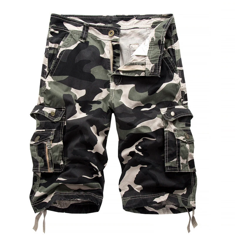 Herren Cargoshorts mit vielseitigen Taschen und Kordelzug Nord Taschen