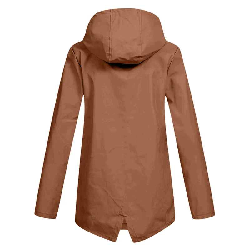 Wasserdichte Lange Jacke - Mit Kapuze & Stilvoll