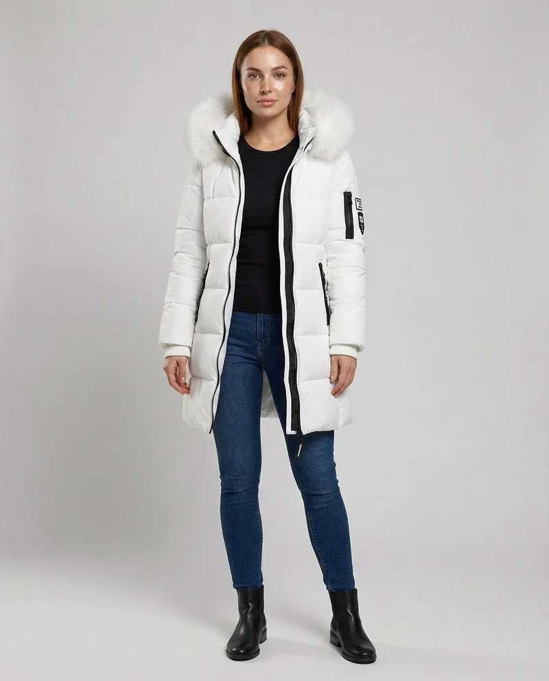 Winddichter Damen Puffermantel Warm