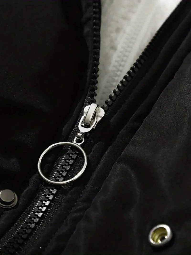 Warme Reißverschluss Winterjacke Komfort und Stil für Kalte Tage