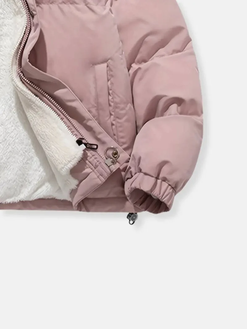 Warme Reißverschluss Winterjacke Komfort und Stil für Kalte Tage