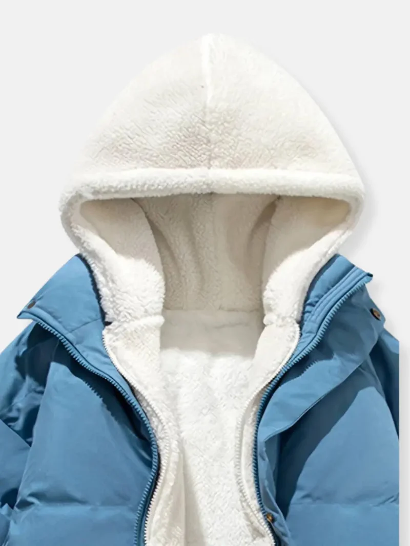 Warme Reißverschluss Winterjacke Komfort und Stil für Kalte Tage