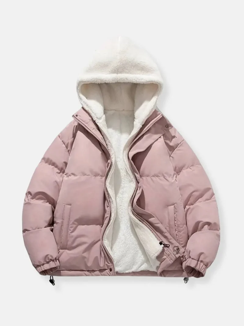 Warme Reißverschluss Winterjacke Komfort und Stil für Kalte Tage