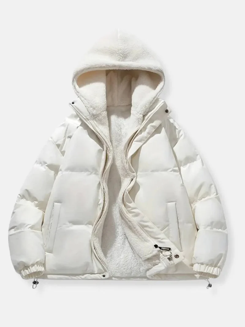 Warme Reißverschluss Winterjacke Komfort und Stil für Kalte Tage