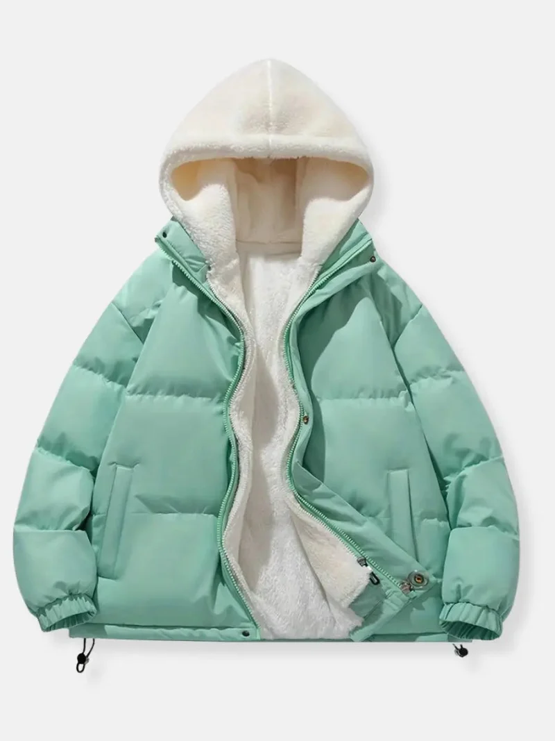 Warme Reißverschluss Winterjacke Komfort und Stil für Kalte Tage