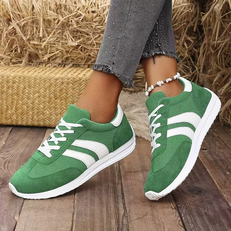 Damen Sneakers mit niedrigem Schaft und modernem Design