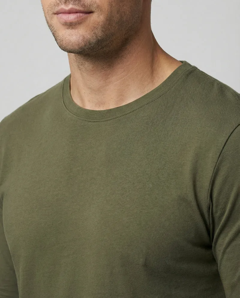 Herren Langarmshirt mit Rundhalsausschnitt