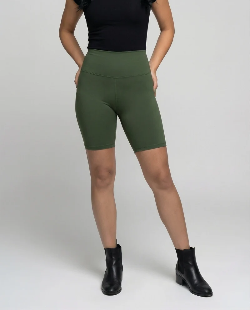 Damen Radlerhose mit formender Bauchzone
