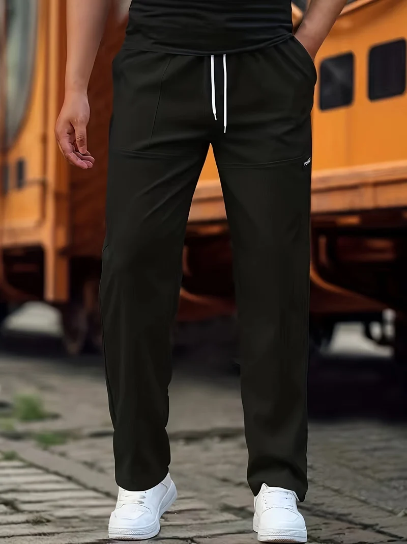 Stilvolle Kordelzug Athletische Hosen mit Taschen für Herren