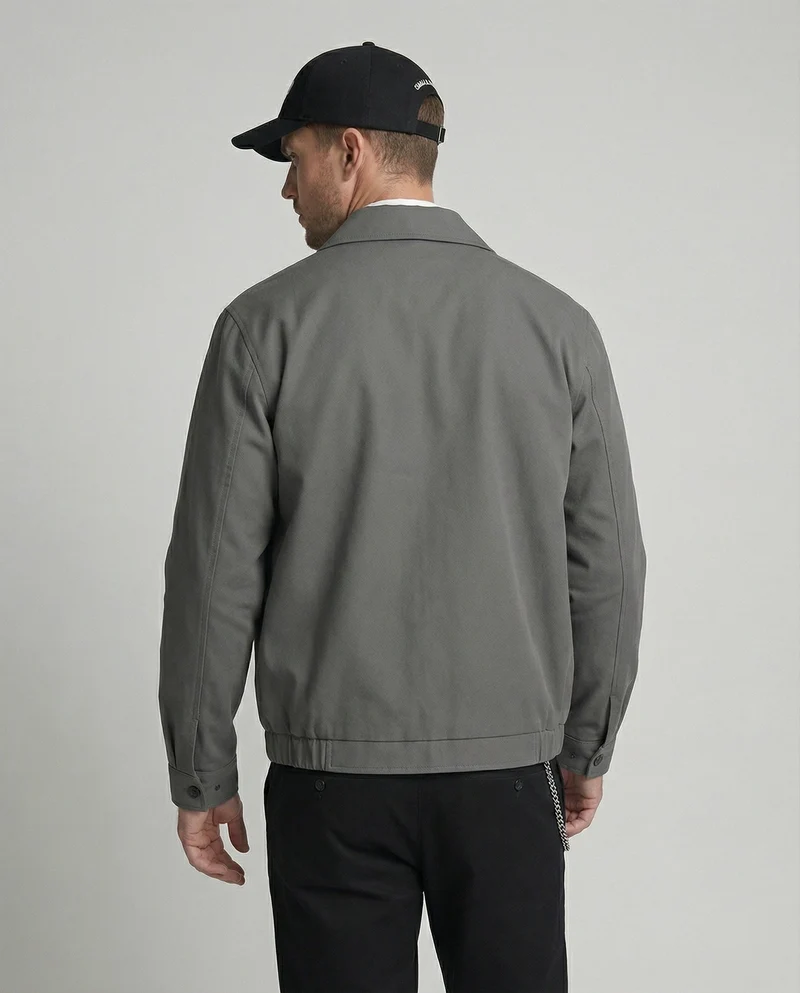 Herren Kurz-Blazer Retro BasNord Taschenall Jacke mit Schulterpolstern