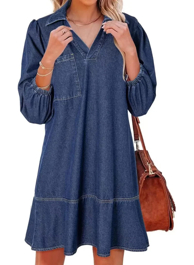 Damen Denim Kleid im lässigen Schnitt Nord Taschen