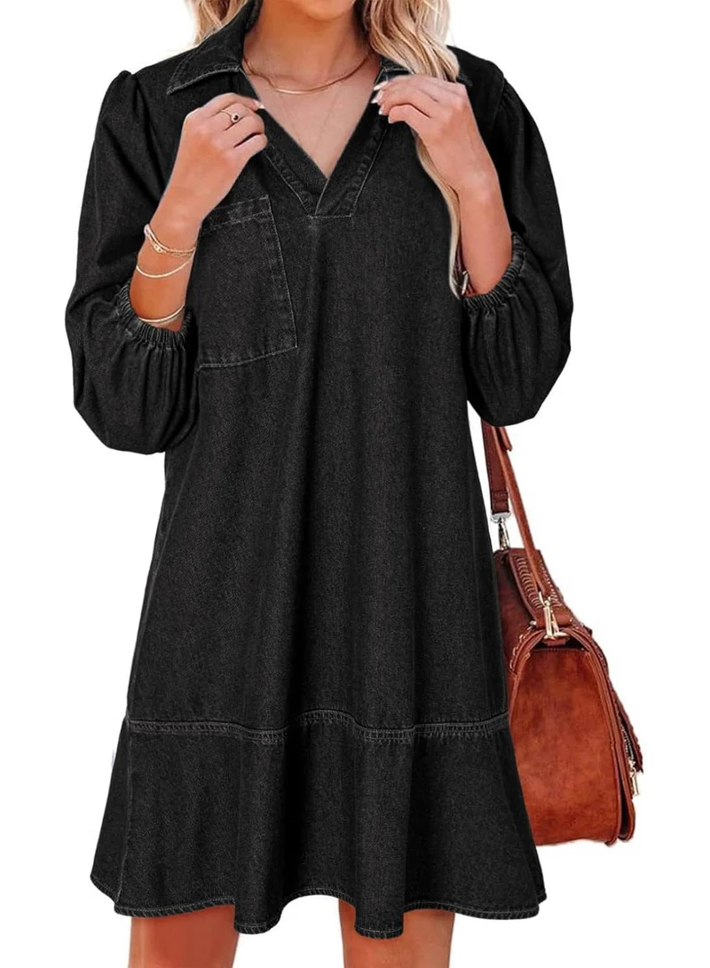 Damen Denim Kleid im lässigen Schnitt Nord Taschen