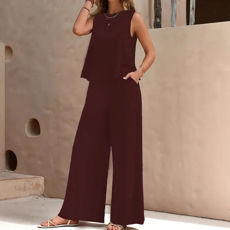 Damen Komfortables und elegantes Loungeset mit weitem Schnitt
