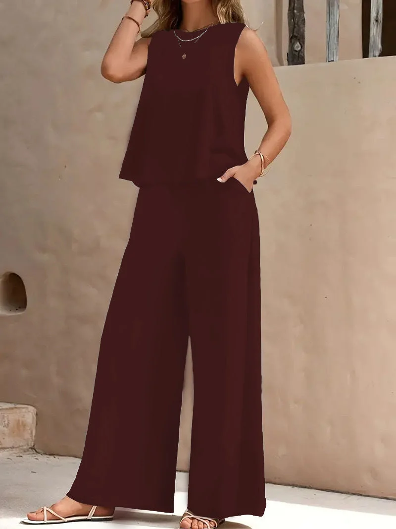Damen Komfortables und elegantes Loungeset mit weitem Schnitt