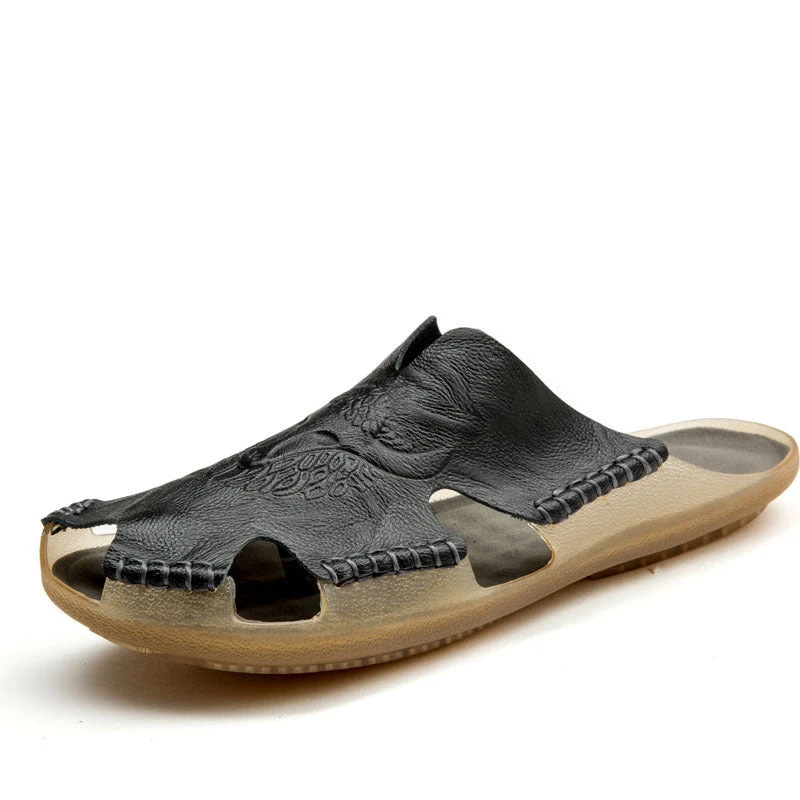 Damen Leder-Clogs mit luxuriösem Design und atmungsaktiver Sohle