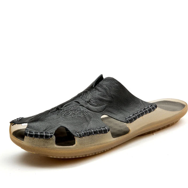 Damen Leder-Clogs mit luxuriösem Design und atmungsaktiver Sohle