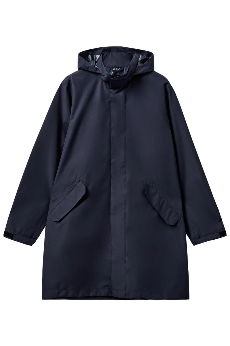 H2O - Rømø Lw Rain Long Jacket - 2500 Navy